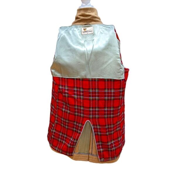 Lakeland USA Men's Tan Three Button Wool Long Coat Size 40 - Picture 8 of 11